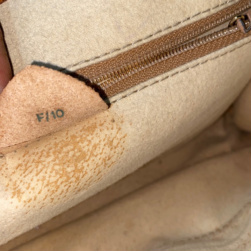 Celine Tan and Brown Chain Shoulder Bag - Picture 6 of 10